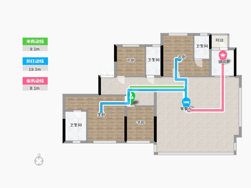 四川省-成都市-邦泰天府云锦-149.20-户型库-动静线