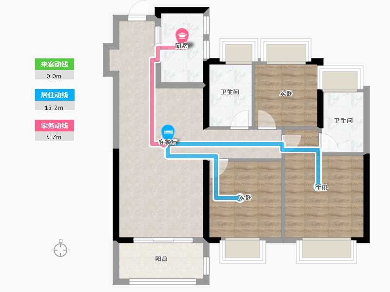 安徽省-合肥市-长城保利和光峯境-80.00-户型库-动静线