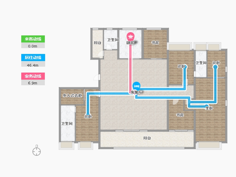 湖南省-长沙市-绿城招商桂语雲峯-259.28-户型库-动静线