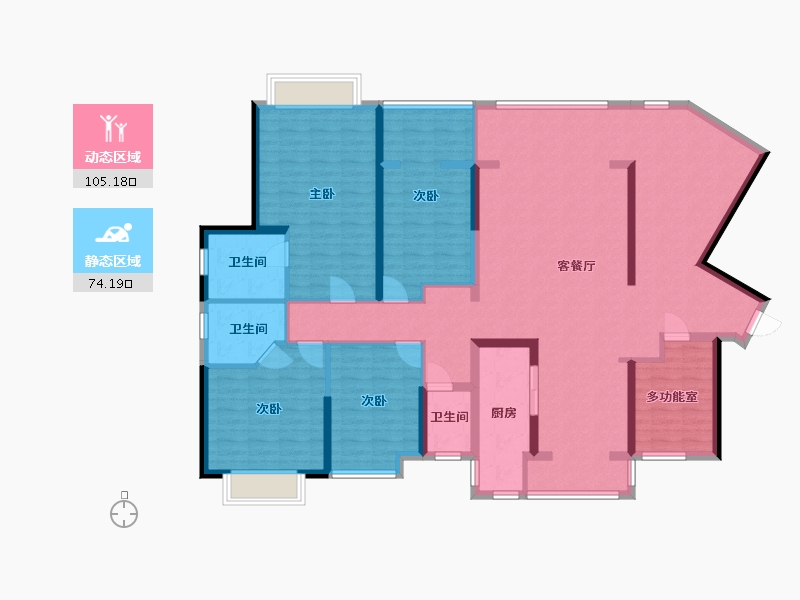 云南省-临沧市-新亚太时代广场-174.00-户型库-动静分区