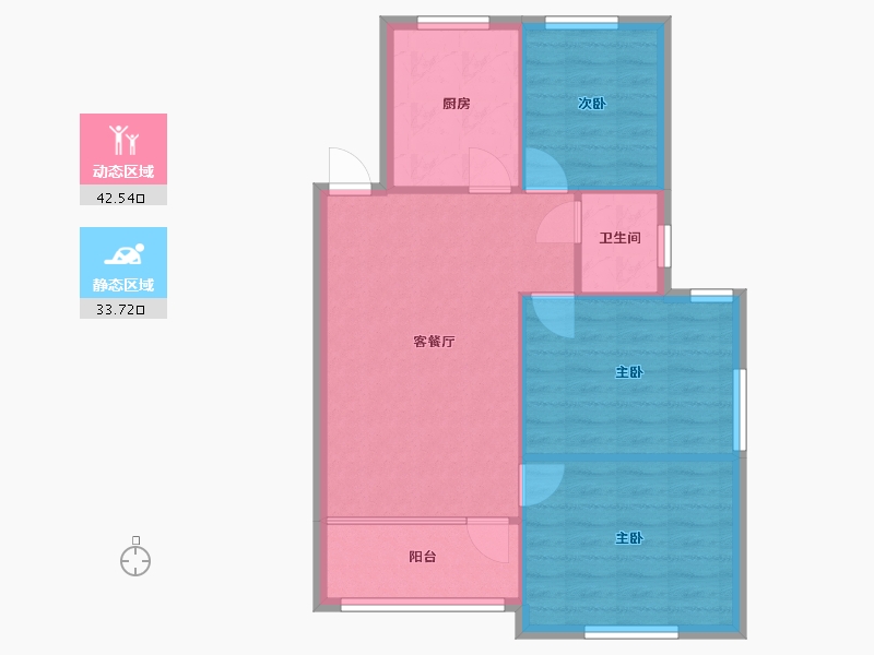 广东省-珠海市-杏花苑-72.12-户型库-动静分区