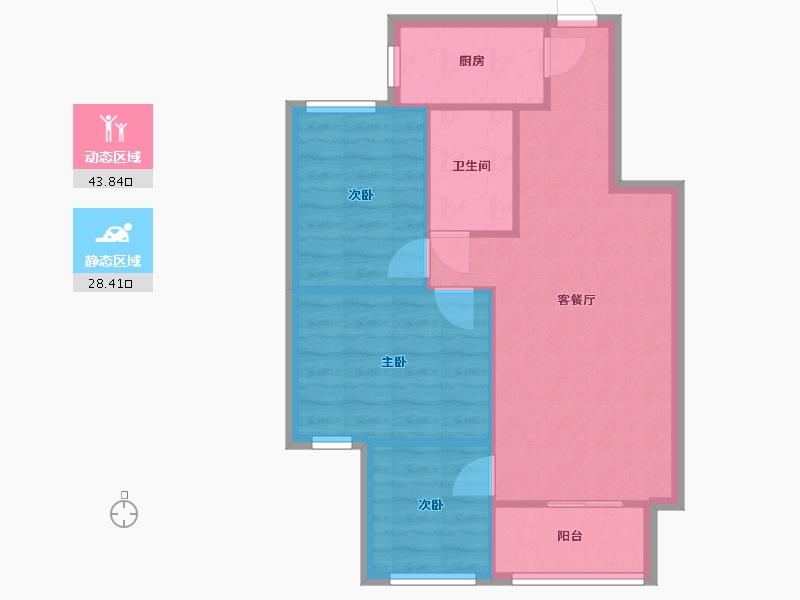 河北省-石家庄市-南岭小区-西区-77.12-户型库-动静分区