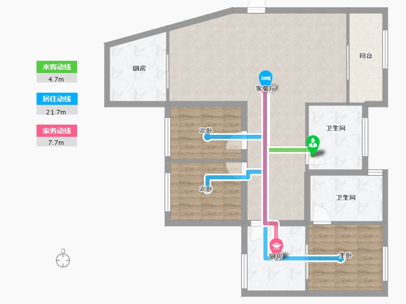 广东省-深圳市-洪湖花园-98.49-户型库-动静线