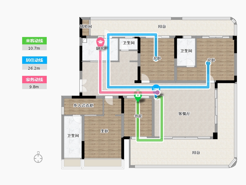 四川省-宜宾市-五洲庄园-219.04-户型库-动静线