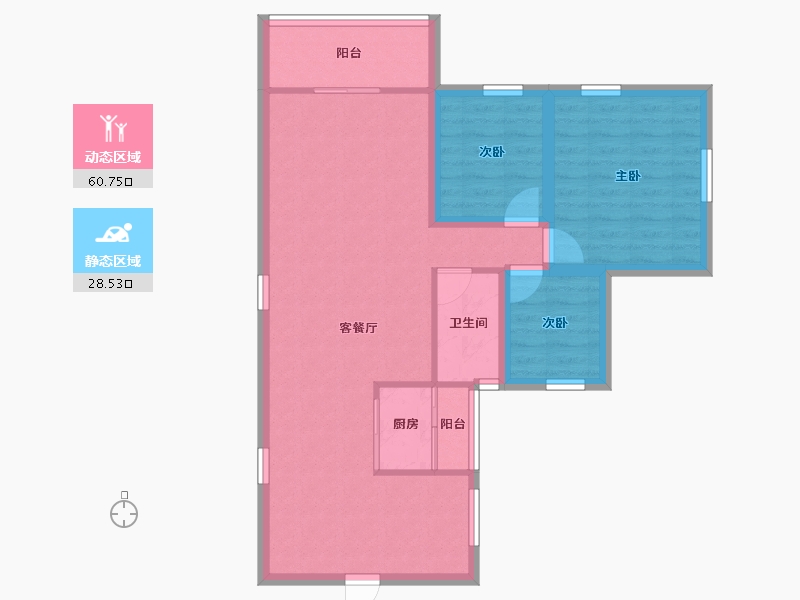 广东省-深圳市-万科翰邻城-79.99-户型库-动静分区