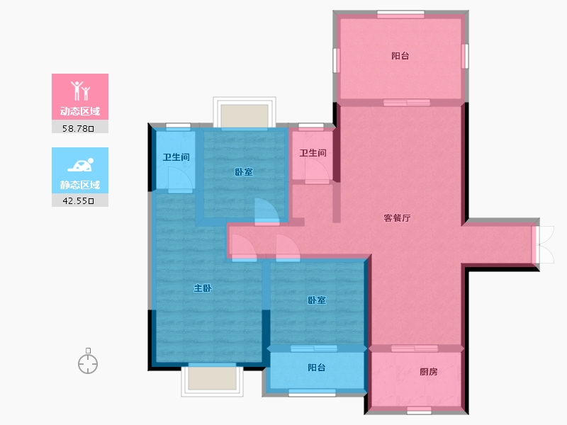 湖南省-邵阳市-振羽首府-121.00-户型库-动静分区