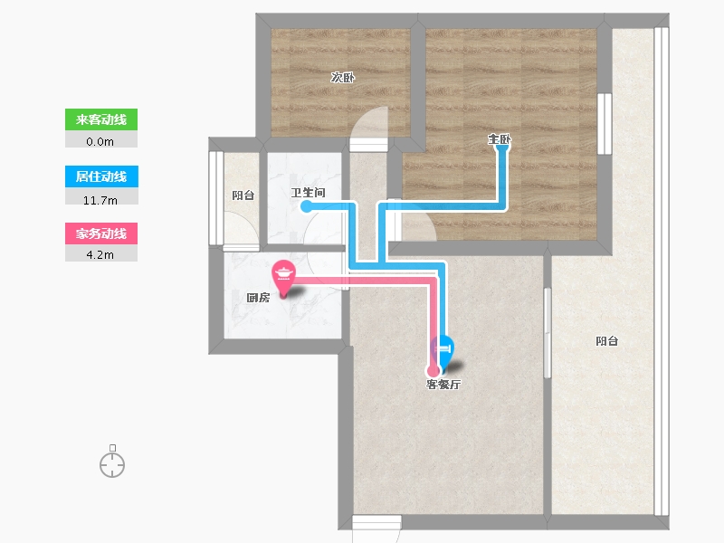 广东省-深圳市-创世纪滨海花园-46.57-户型库-动静线