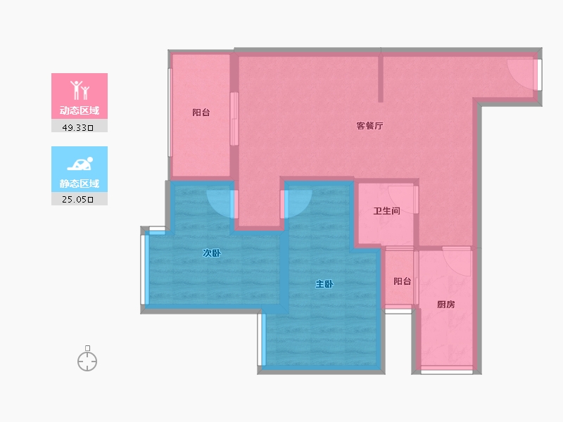 广东省-深圳市-云海天城-65.54-户型库-动静分区