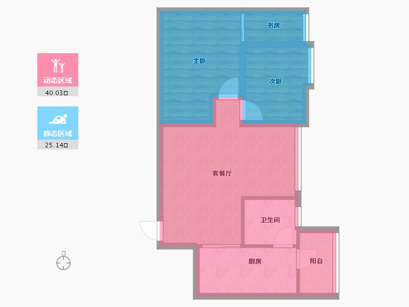 广东省-深圳市-南景苑大厦-57.64-户型库-动静分区