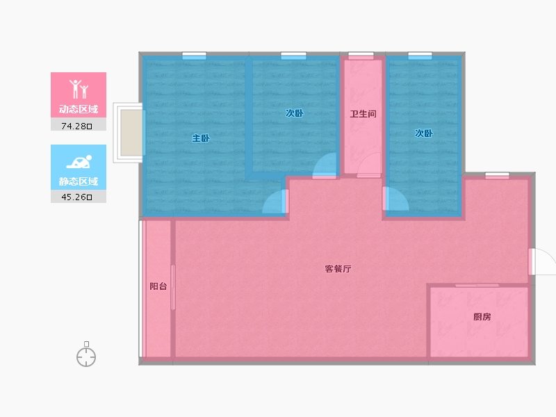 广东省-深圳市-华府国际-107.92-户型库-动静分区