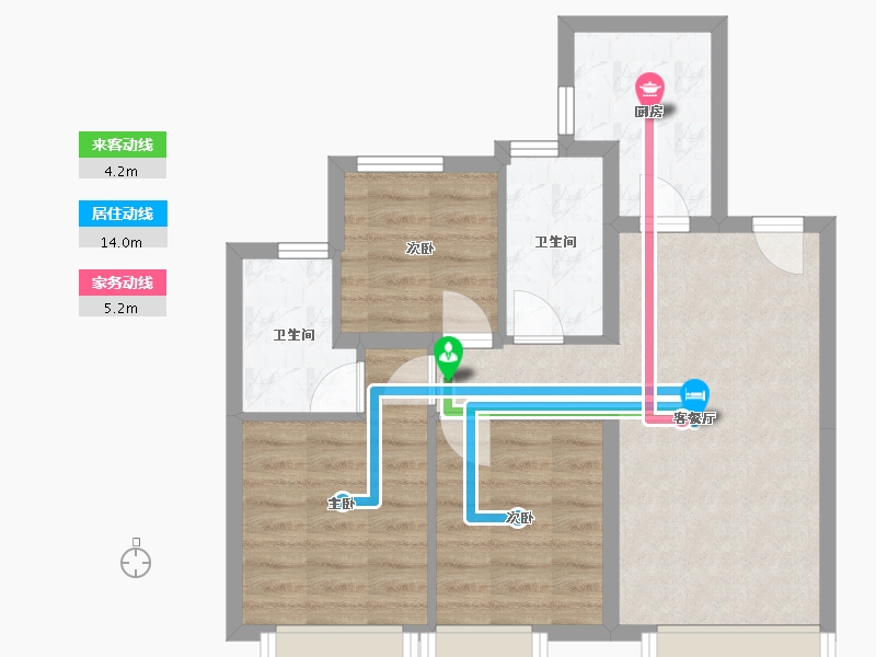 河北省-石家庄市-保利裕华和颂-62.13-户型库-动静线