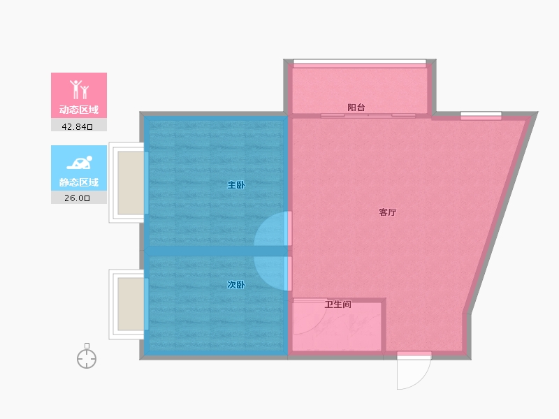 广东省-深圳市-光彩新天地-62.40-户型库-动静分区