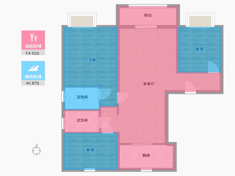 吉林省-通化市-碧桂园十里江南-100.00-户型库-动静分区