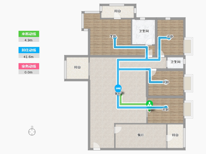 广东省-深圳市-锦绣花园四期-155.61-户型库-动静线