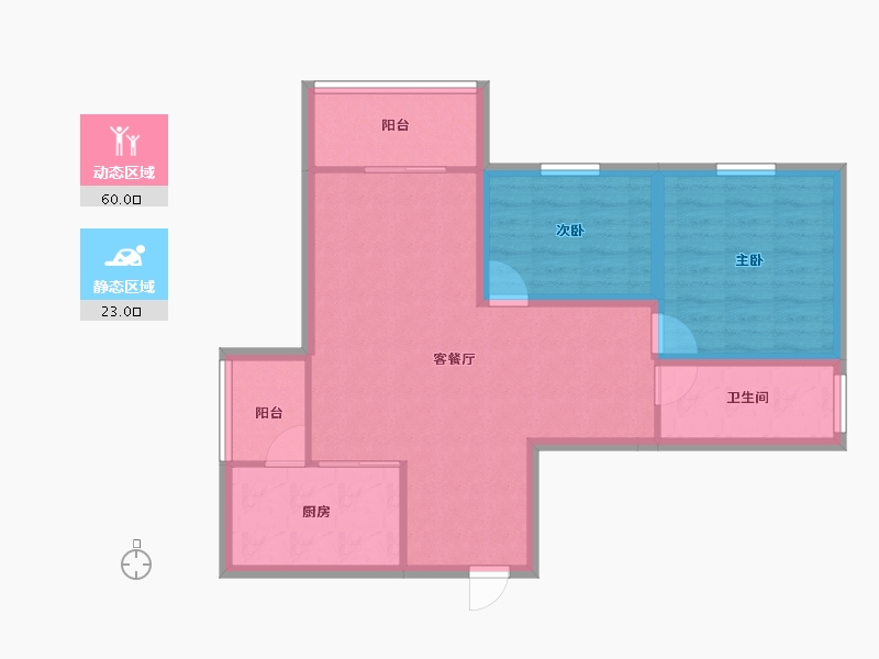 广东省-深圳市-云海天城-74.35-户型库-动静分区