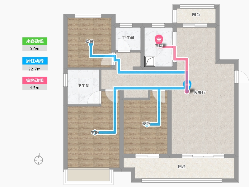 山西省-运城市-萃林佳苑-102.47-户型库-动静线