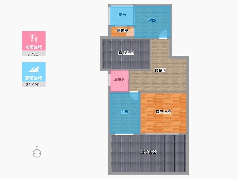 广东省-深圳市-桑泰丹华一期-98.23-户型库-动静分区