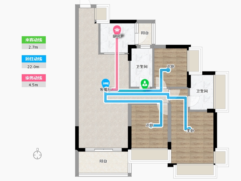 广东省-东莞市-一村山庄-93.00-户型库-动静线