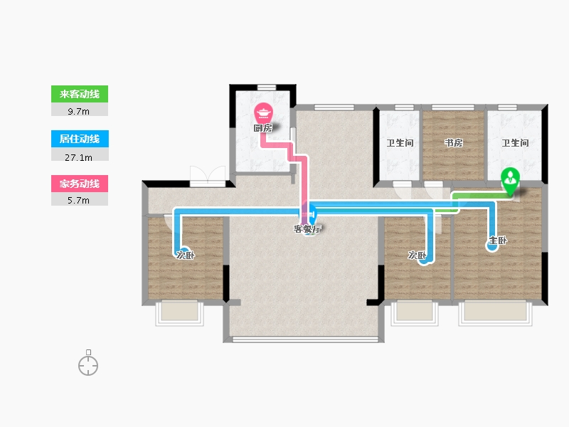 山西省-运城市-运城碧桂园-110.00-户型库-动静线