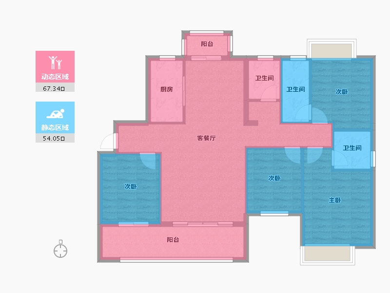 江西省-赣州市-家和新城-128.00-户型库-动静分区