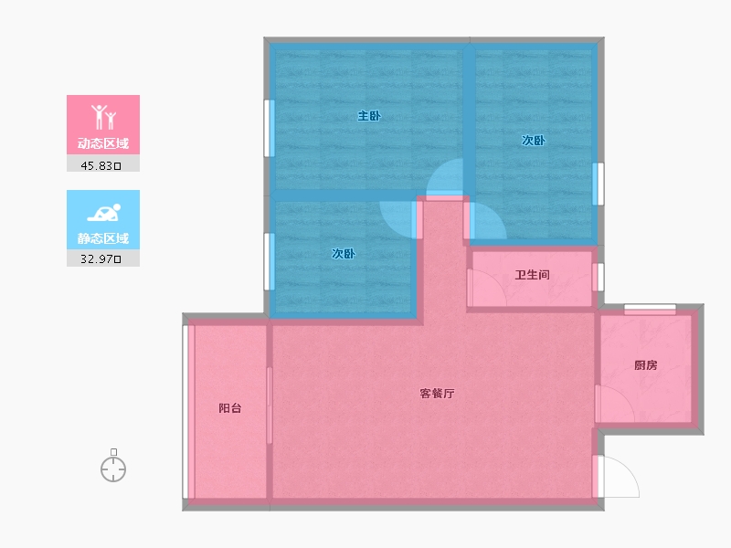 广东省-深圳市-南光花园-70.13-户型库-动静分区