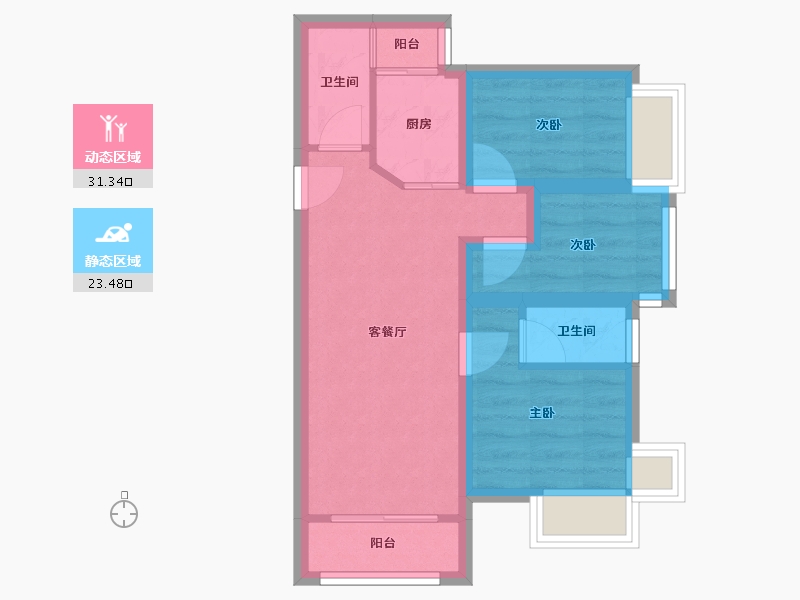 广东省-深圳市-联城美园-47.42-户型库-动静分区