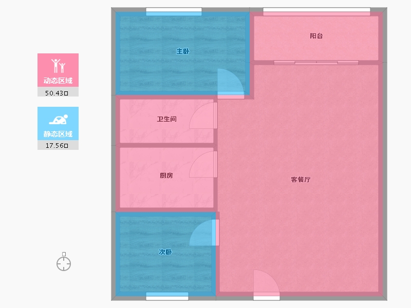 广东省-深圳市-长丰苑-61.23-户型库-动静分区