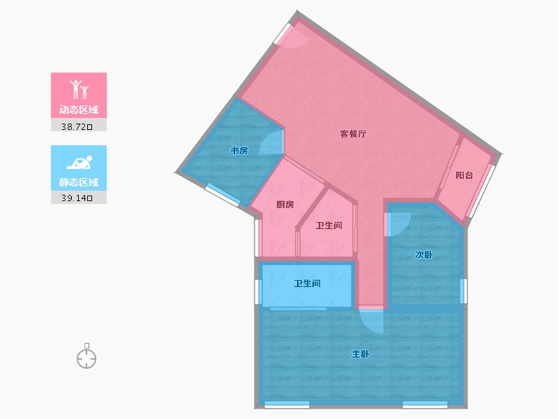 广东省-深圳市-金丽豪苑-69.58-户型库-动静分区