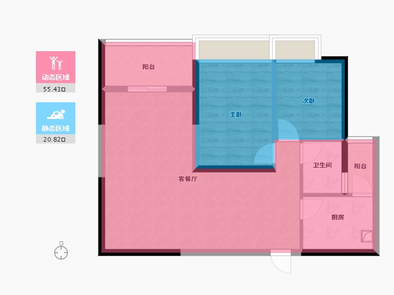 广东省-深圳市-建业大厦-68.00-户型库-动静分区