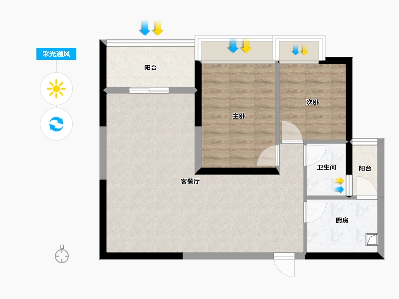 广东省-深圳市-建业大厦-68.00-户型库-采光通风