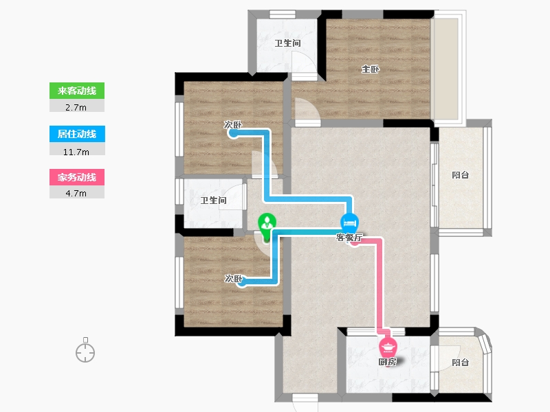 四川省-遂宁市-荣兴时代滨江-81.79-户型库-动静线