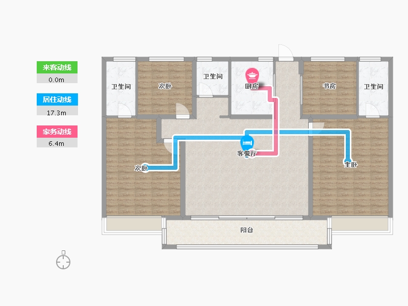 山东省-青岛市-汇豪观邸-149.00-户型库-动静线