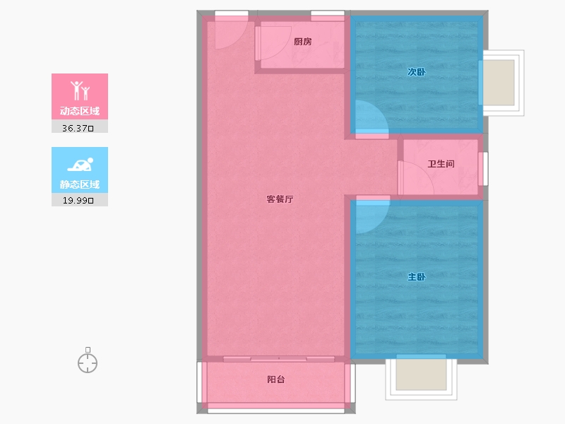 广东省-深圳市-东方半岛花园-49.89-户型库-动静分区