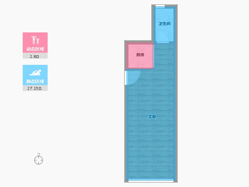 广东省-深圳市-高发公寓-26.64-户型库-动静分区