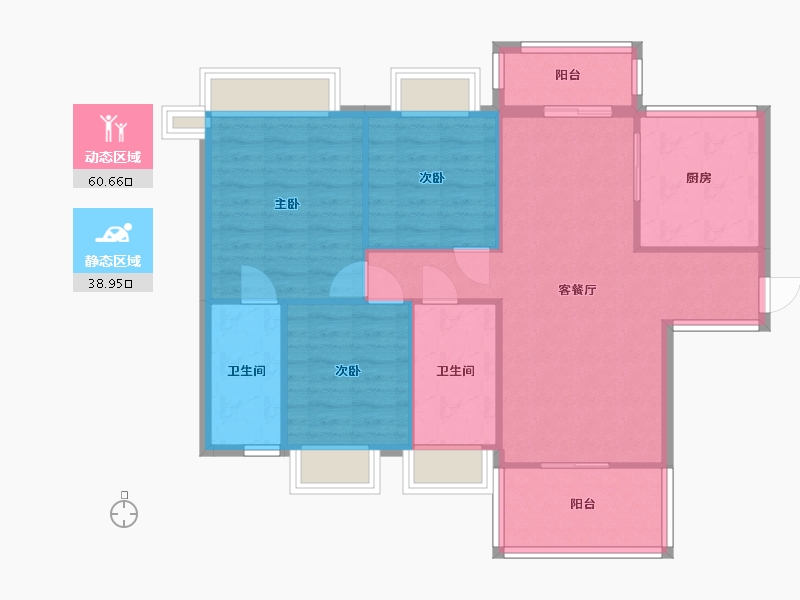 湖南省-衡阳市-银泰红城-三期-112.00-户型库-动静分区