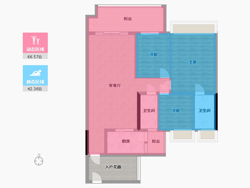 广东省-河源市-兴泰花园-106.00-户型库-动静分区