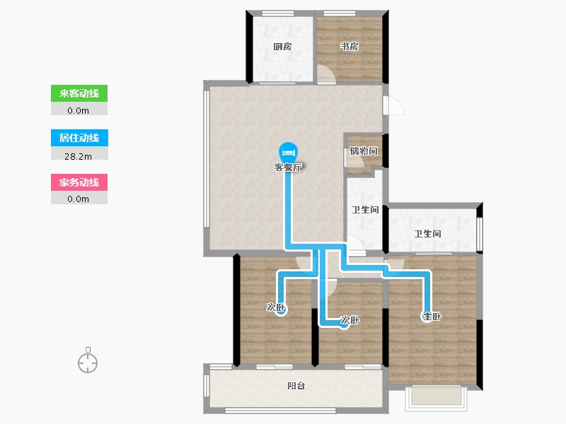 浙江省-杭州市-滨运锦上湾-121.94-户型库-动静线