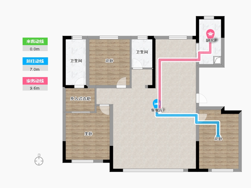 新疆维吾尔自治区-克拉玛依市-亚欧首府-133.60-户型库-动静线