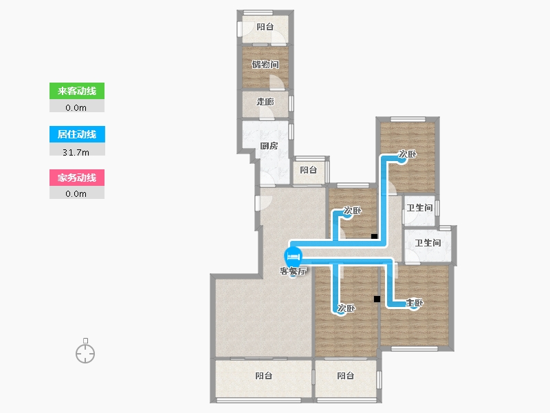 福建省-福州市-公园道1号-124.00-户型库-动静线