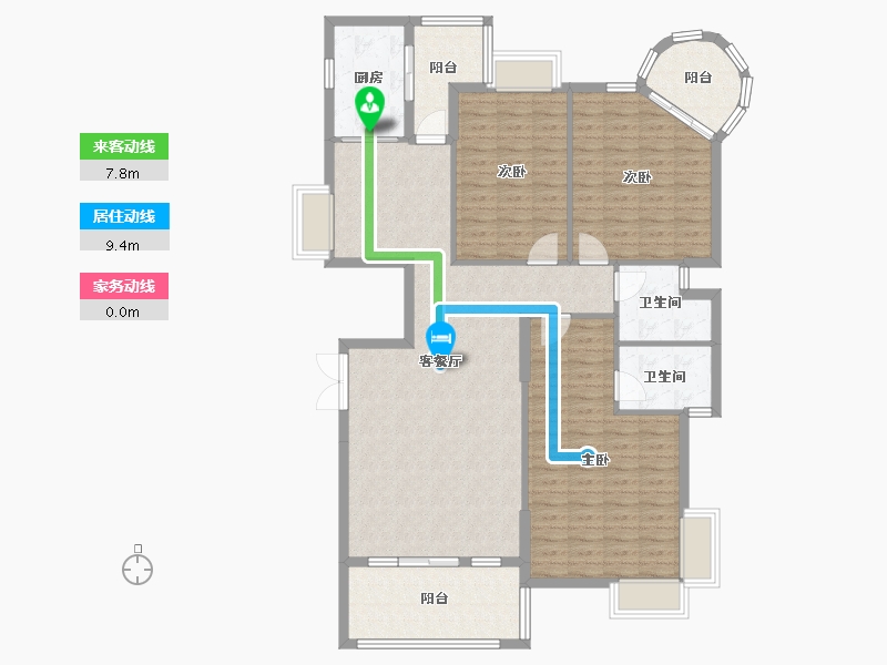 广西壮族自治区-南宁市-骋望骊都-南区-129.00-户型库-动静线