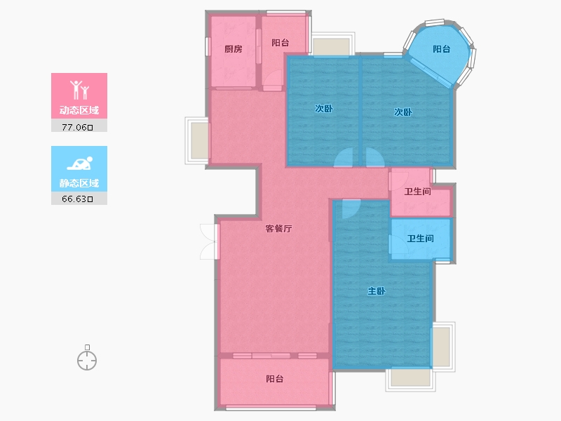 广西壮族自治区-南宁市-骋望骊都-南区-129.00-户型库-动静分区