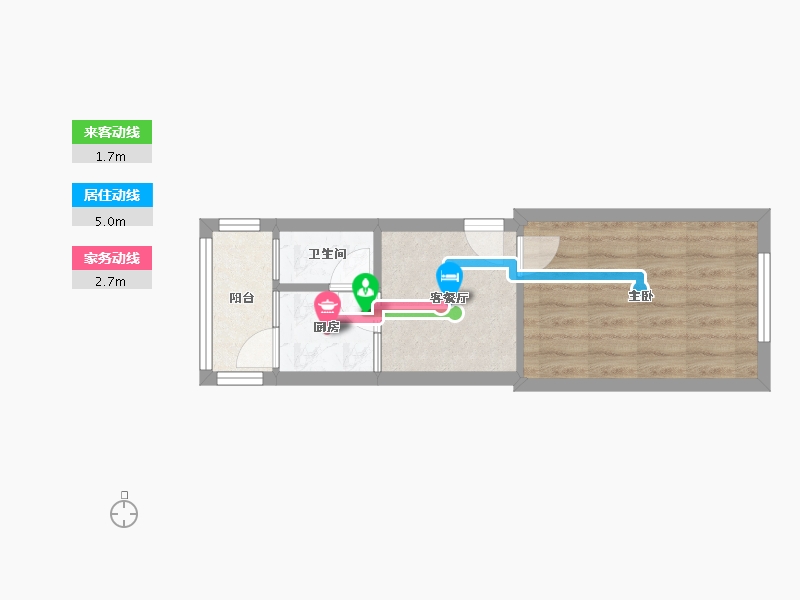 辽宁省-沈阳市-上园小区-41.00-户型库-动静线