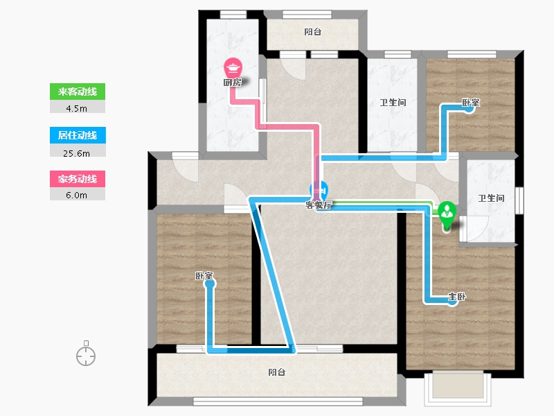 山东省-滨州市-儒苑上邦-114.40-户型库-动静线