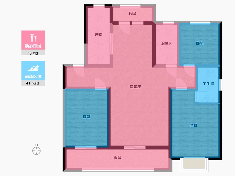 山东省-滨州市-儒苑上邦-114.40-户型库-动静分区