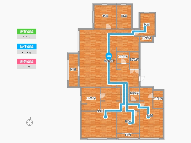 浙江省-杭州市-远洋大河宸章-233.30-户型库-动静线