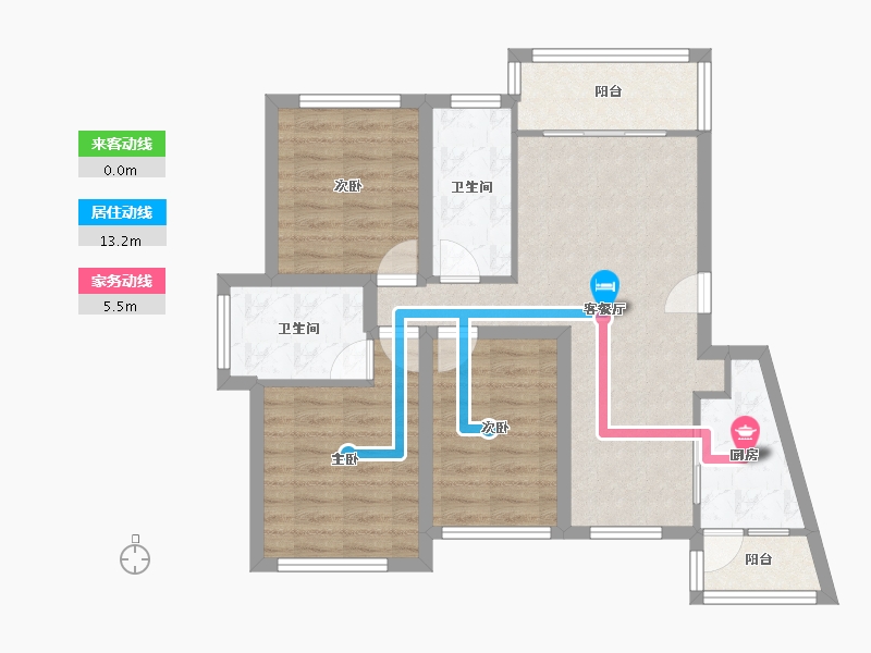 广东省-深圳市-佳华领域广场一期-77.60-户型库-动静线