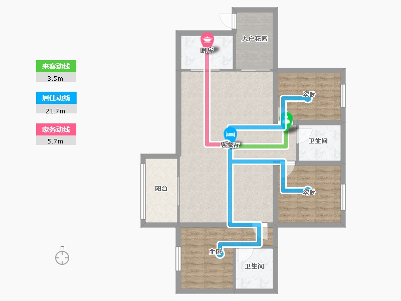 广东省-深圳市-汇龙湾花园-92.56-户型库-动静线