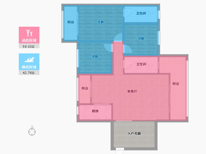 广东省-深圳市-城投七里香榭-97.66-户型库-动静分区