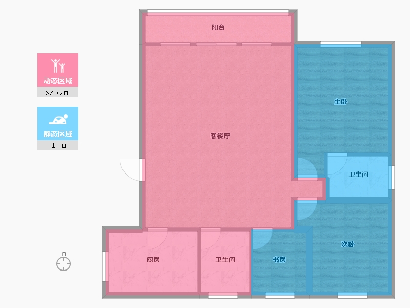 广东省-深圳市-学林雅院-98.67-户型库-动静分区