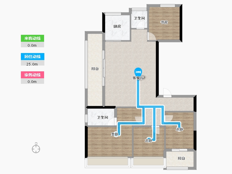 浙江省-杭州市-建发云启之江-113.22-户型库-动静线